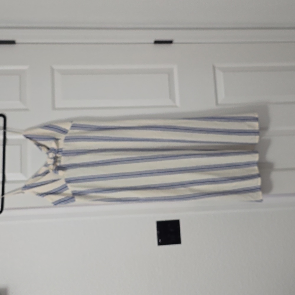 Roxy Striped Blue and White Dress Sz Xl Nwt - Picture 2 of 8